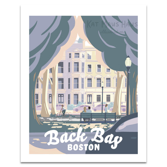 Back Bay, Boston Print