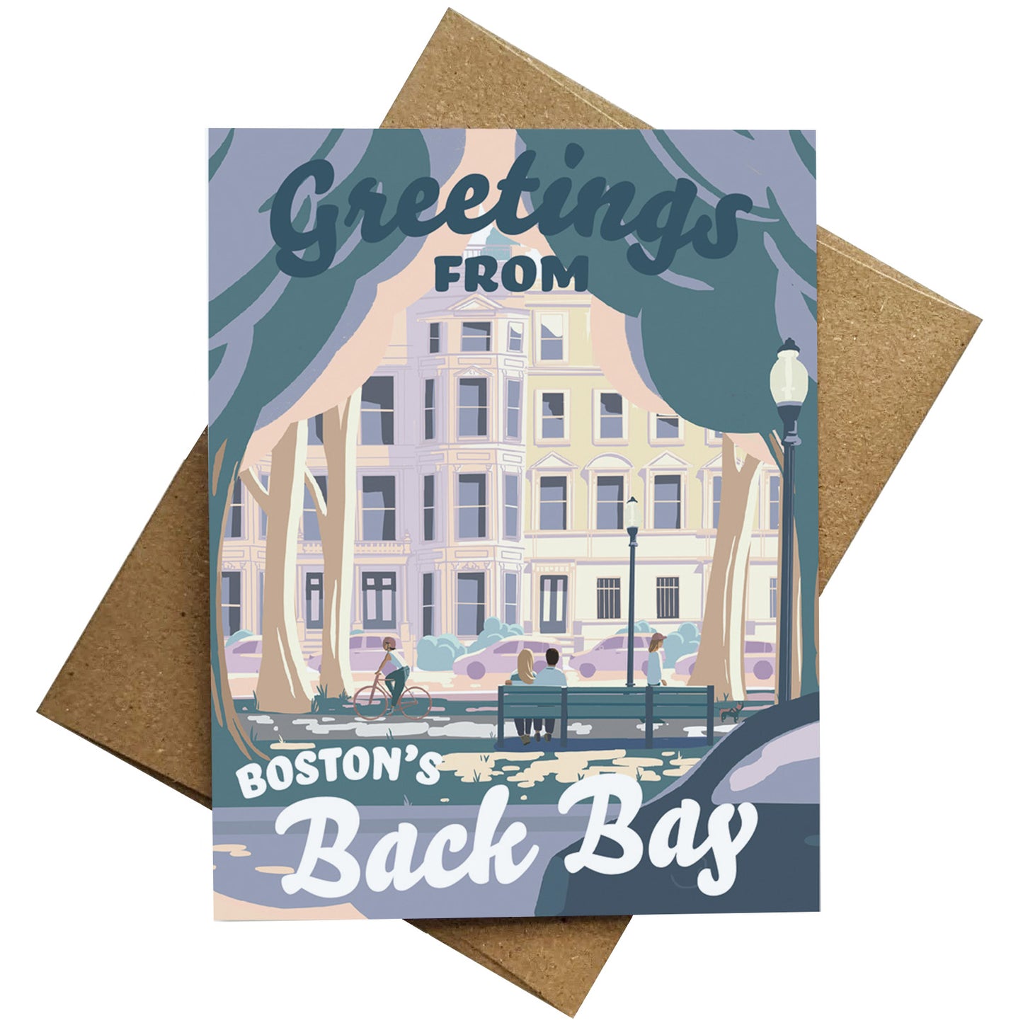 Back Bay, Boston Greeting Card