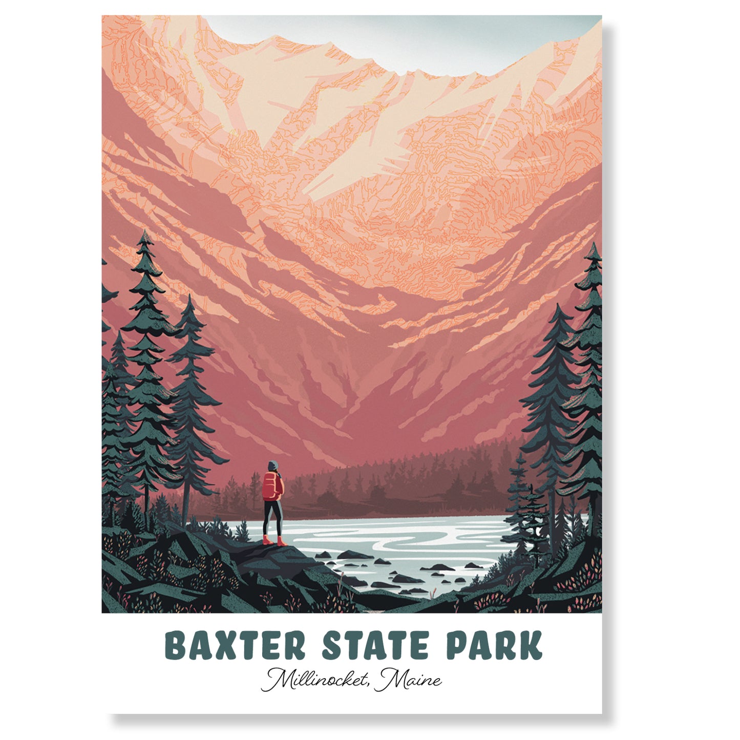 Baxter State Park Postcard