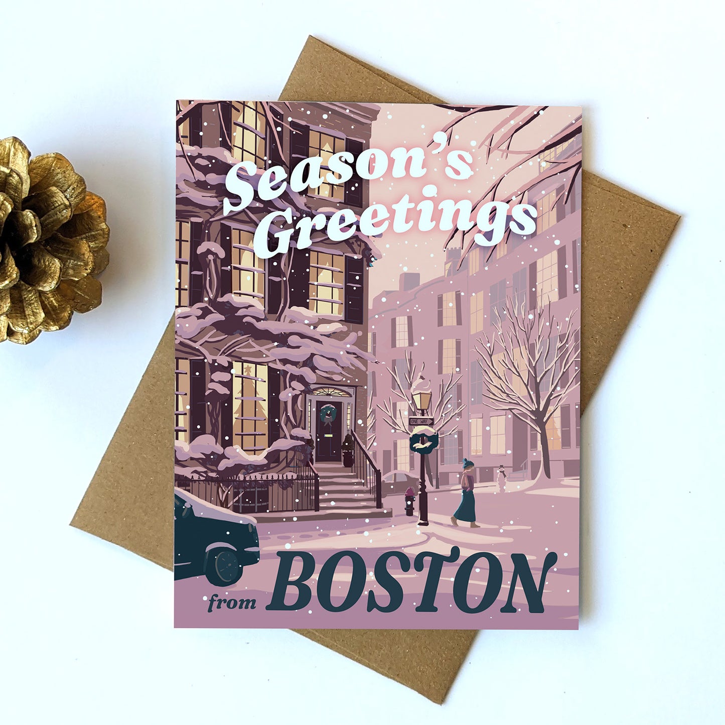 Boston Holiday Card (Beacon Hill)