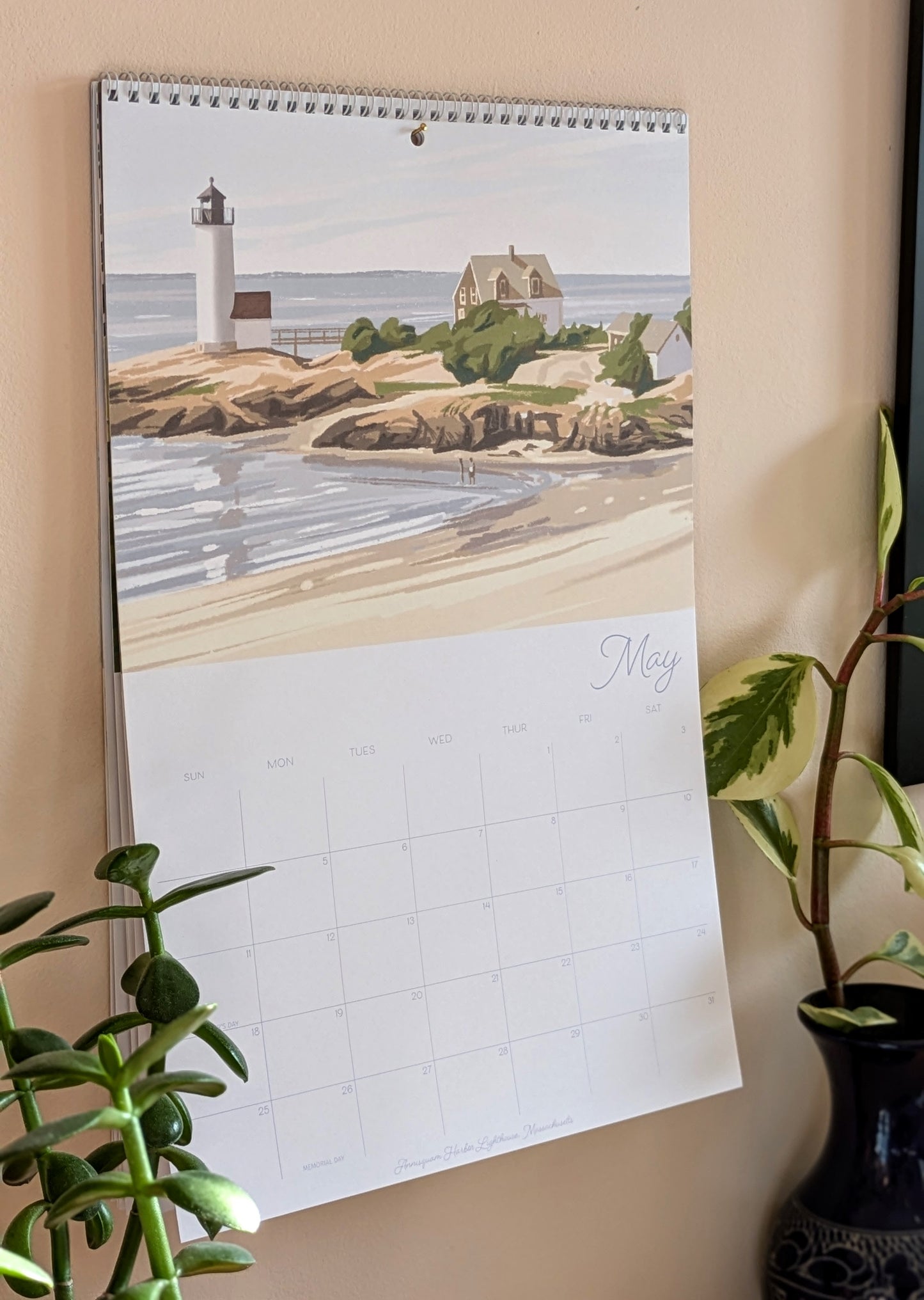 2025 Wall Calendar, "A Year in New England"