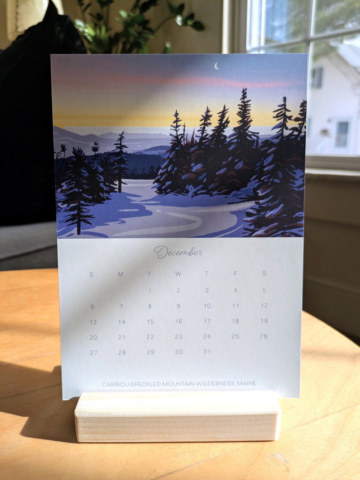 2026 Desk Calendar, "A Year in New England"