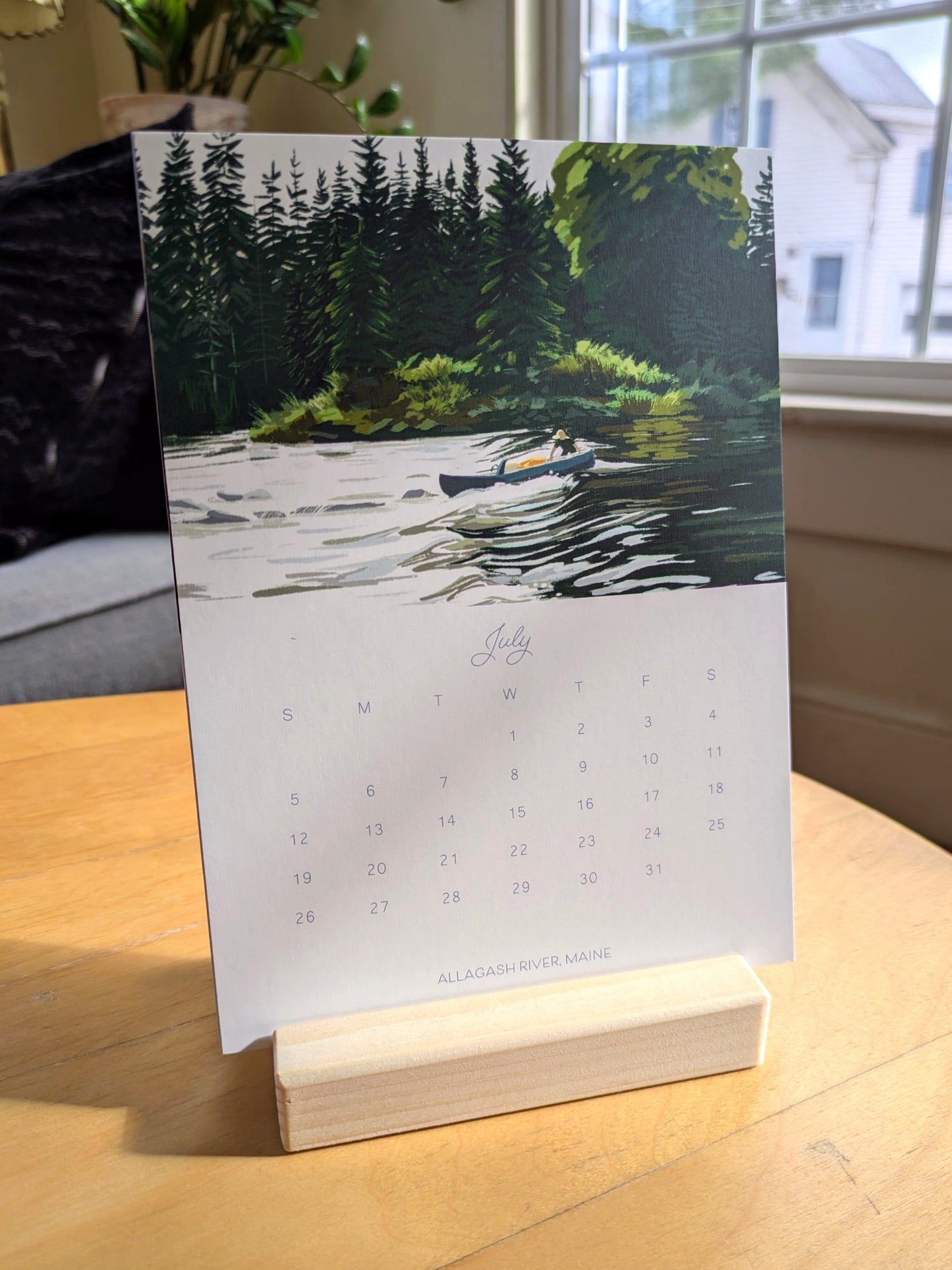 2026 Desk Calendar, "A Year in New England"