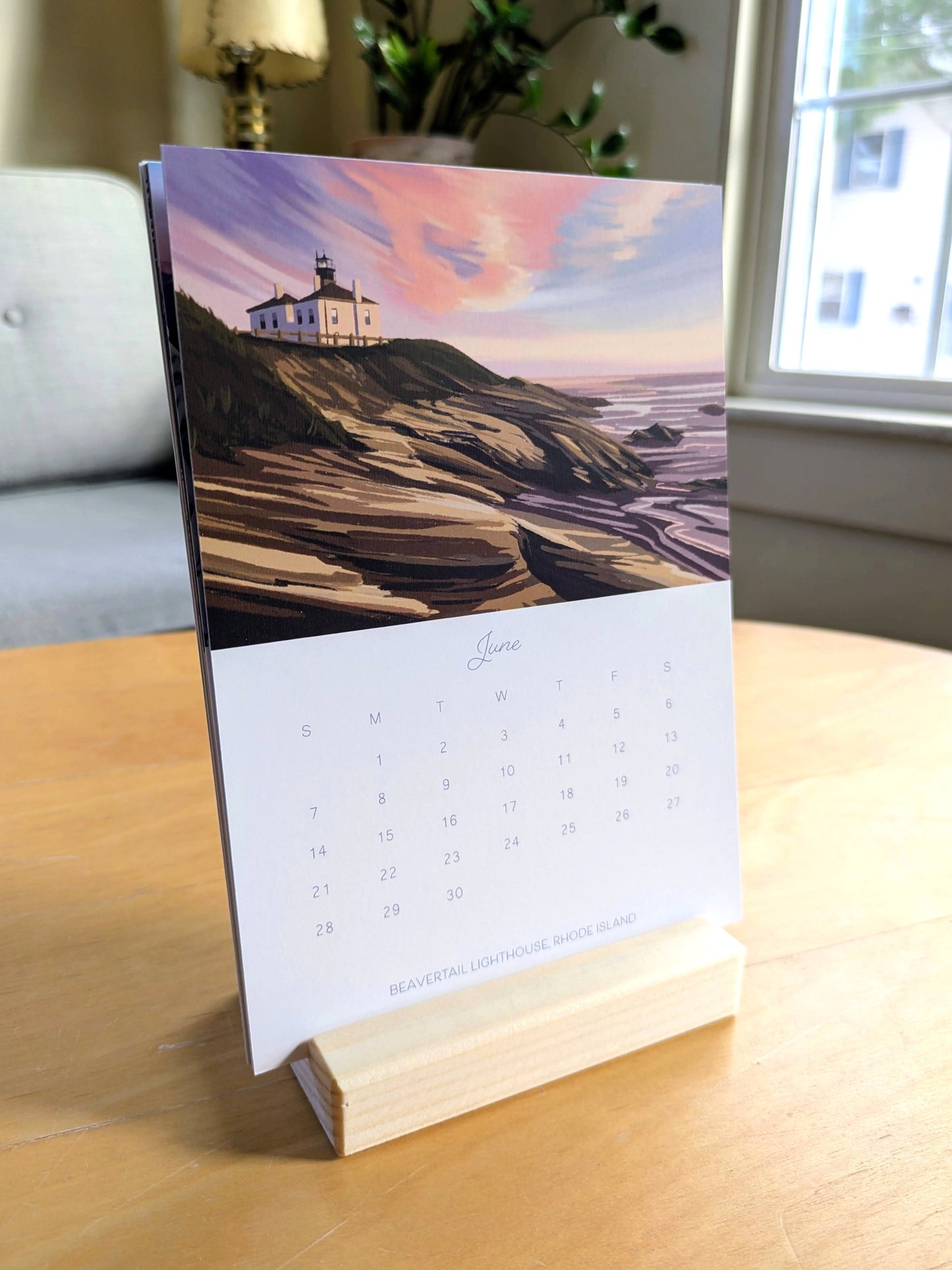 2026 Desk Calendar, "A Year in New England"