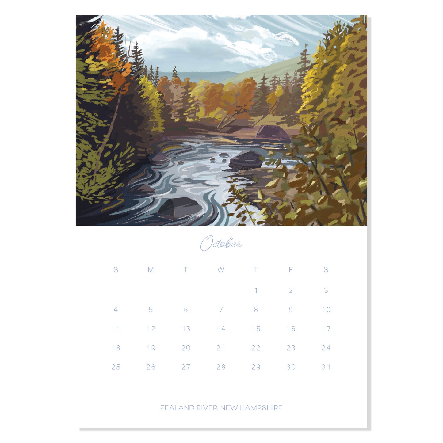 PREORDER: 2026 Desk Calendar, "A Year in New England"