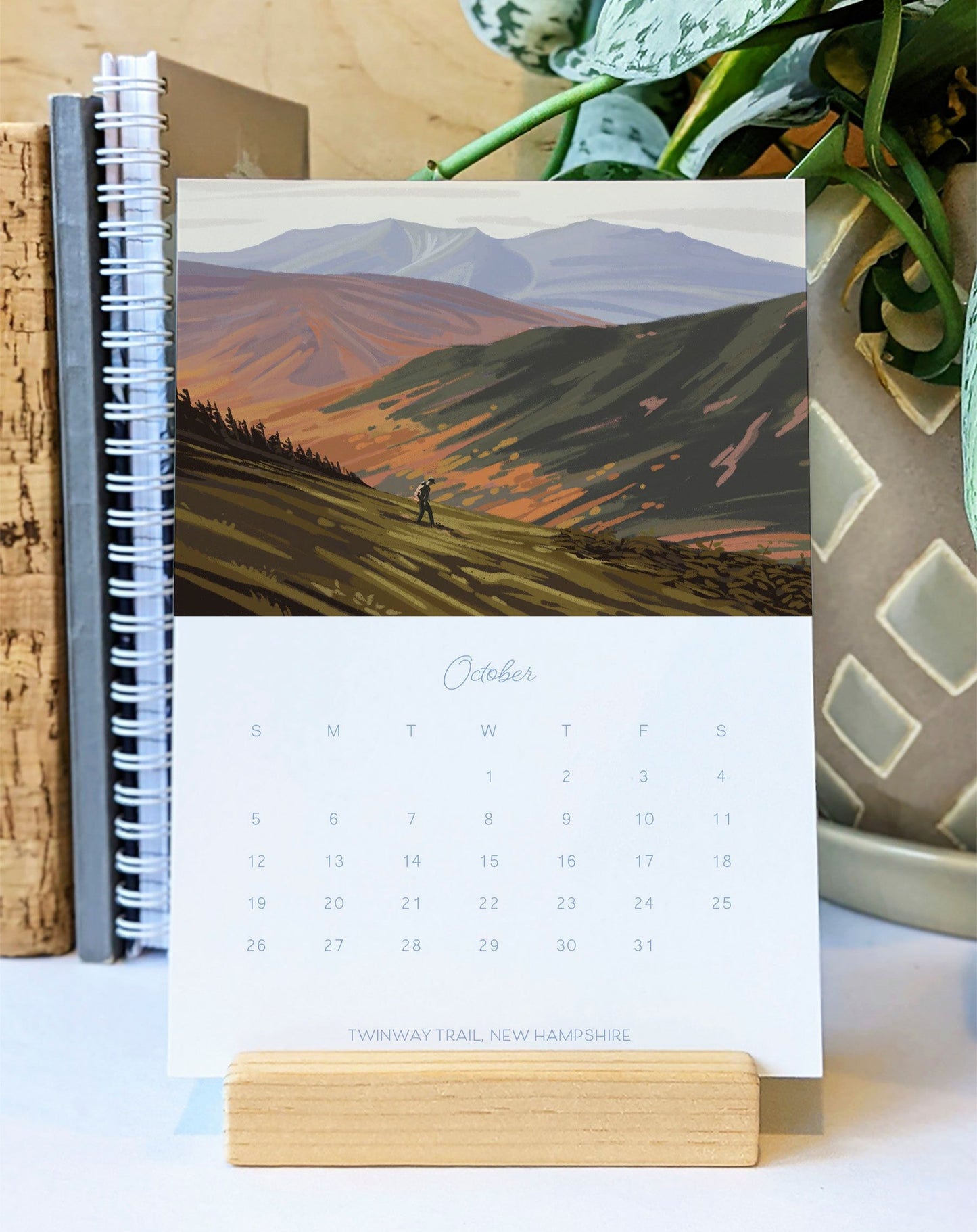 2025 Desk Calendar, "A Year in New England"