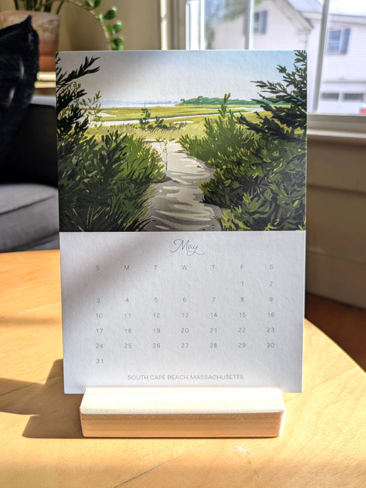 2026 Desk Calendar, "A Year in New England"