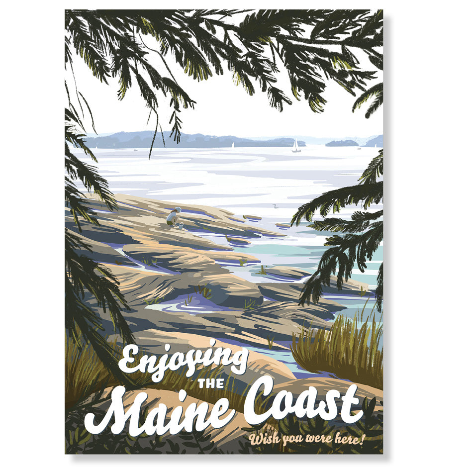 Coastal Maine Postcard