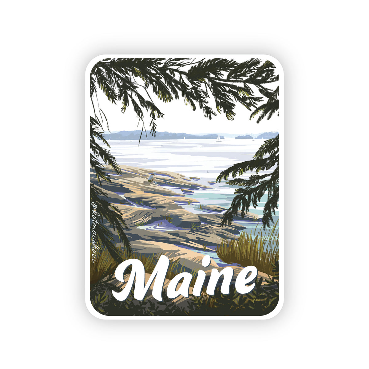 Coastal Maine Sticker
