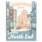 North End, Boston Greeting Card