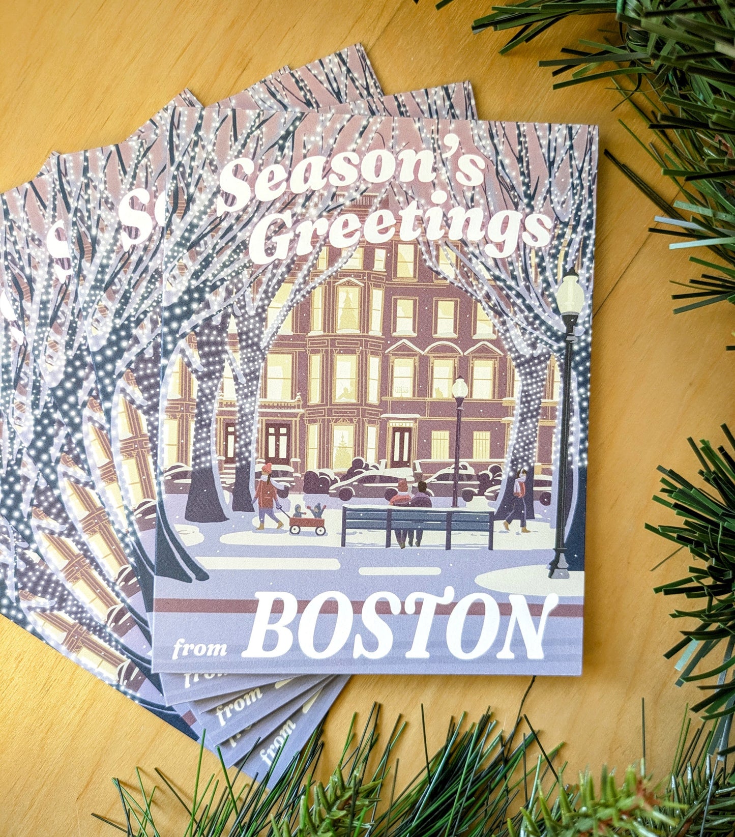 Boston Holiday Card (Back Bay)