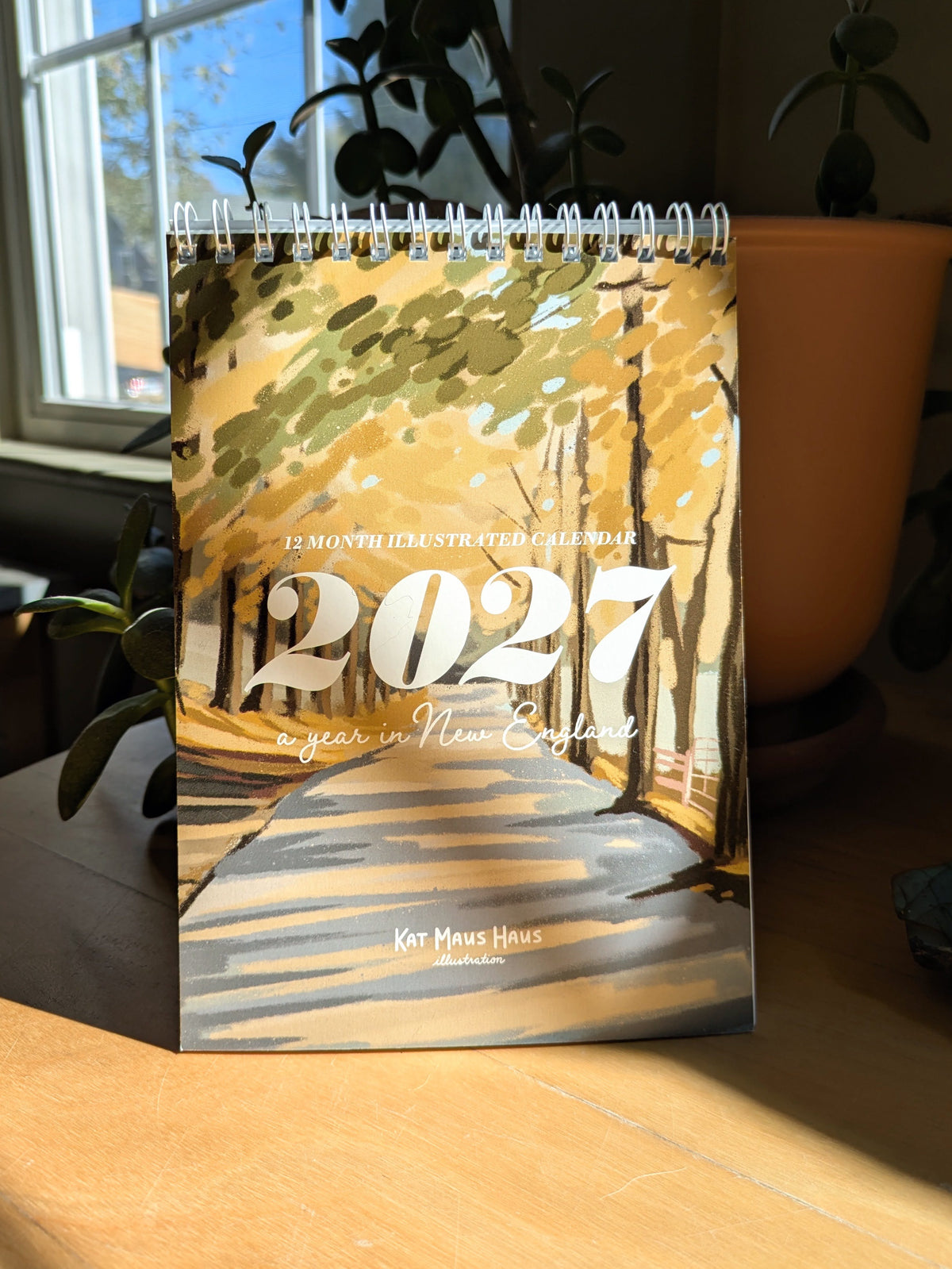 2027 Desk Calendar, "A Year in New England"