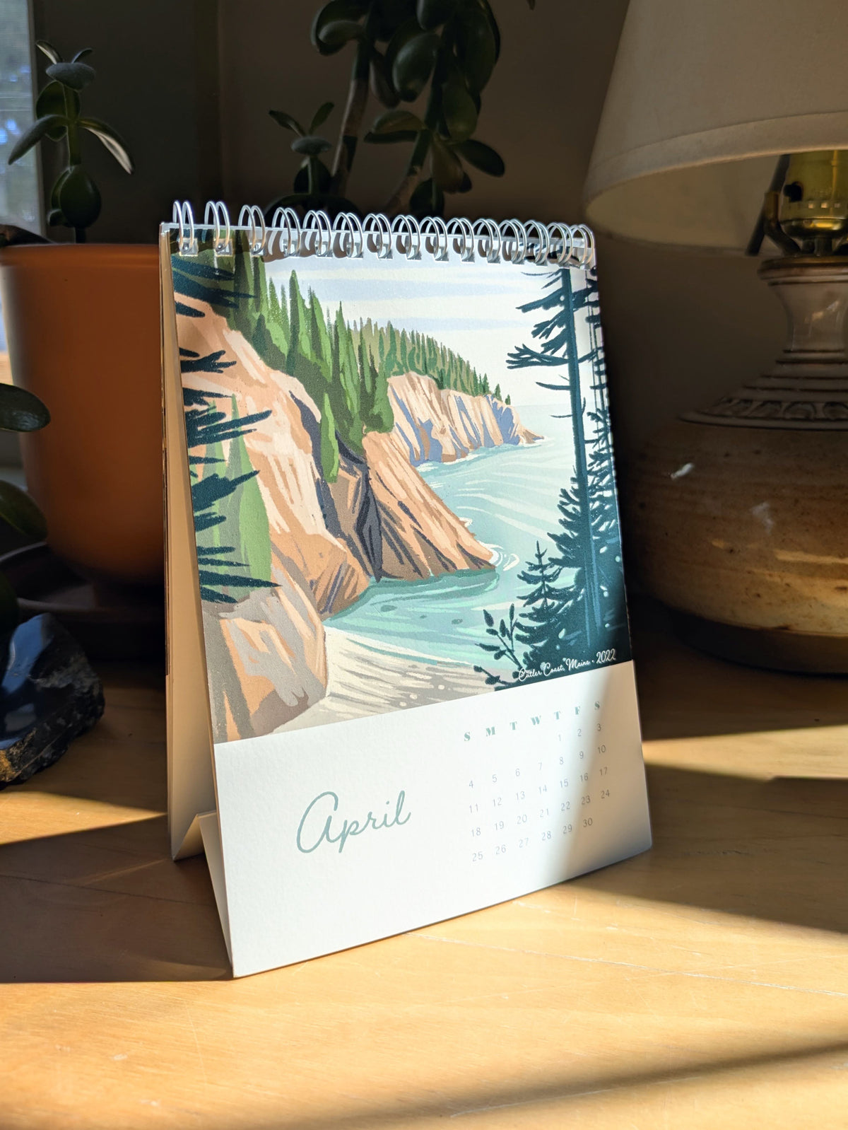 2027 Desk Calendar, "A Year in New England"