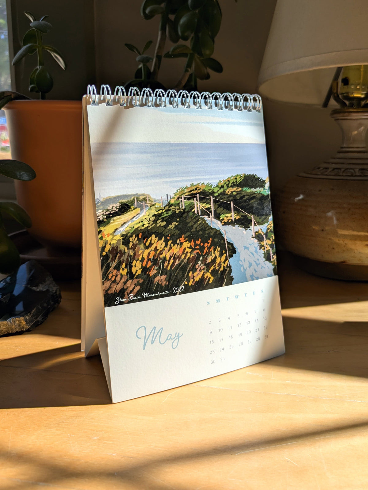 2027 Desk Calendar, "A Year in New England"