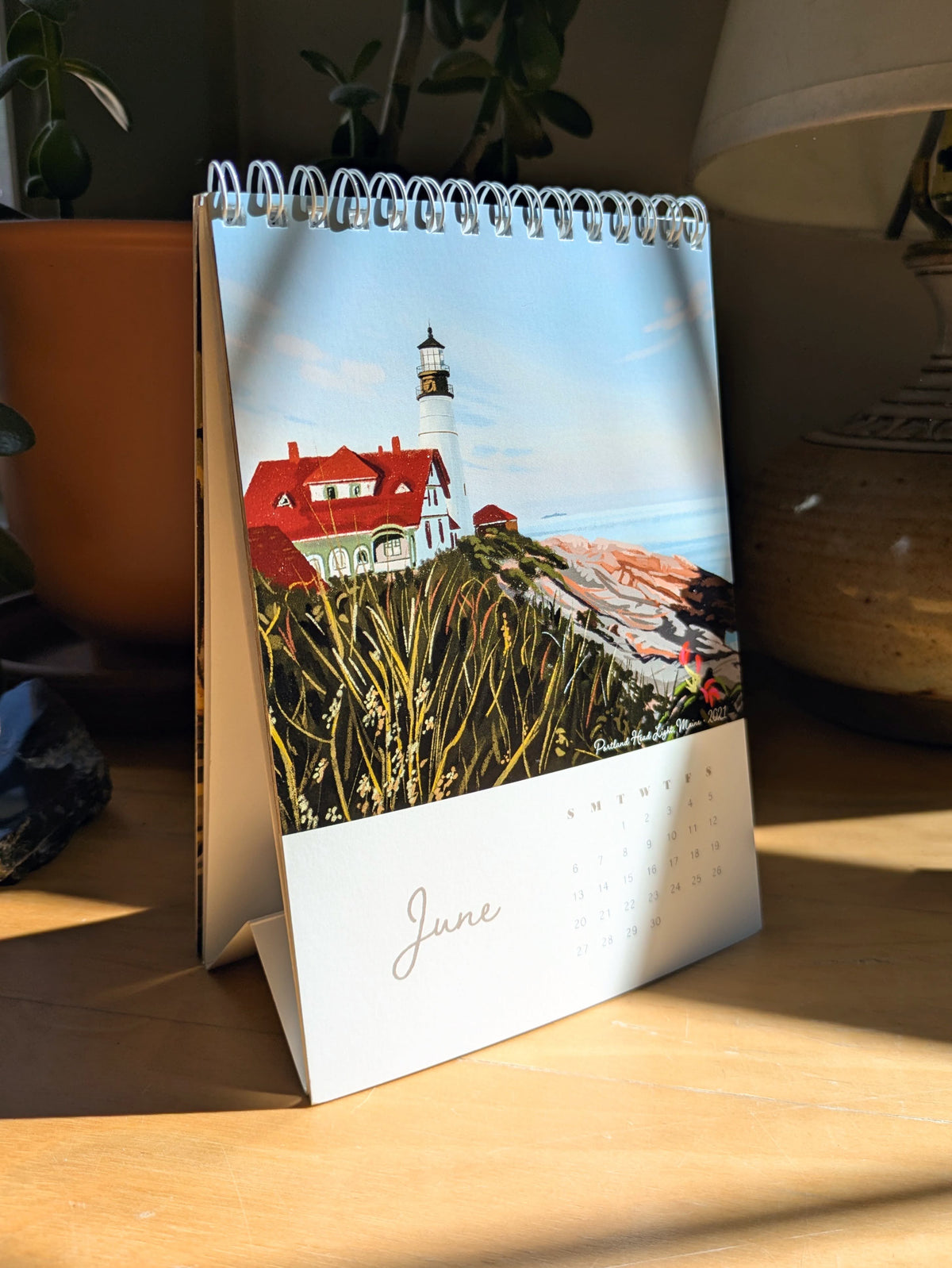 2027 Desk Calendar, "A Year in New England"