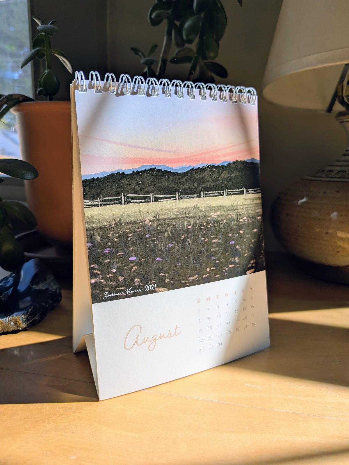 2027 Desk Calendar, "A Year in New England"