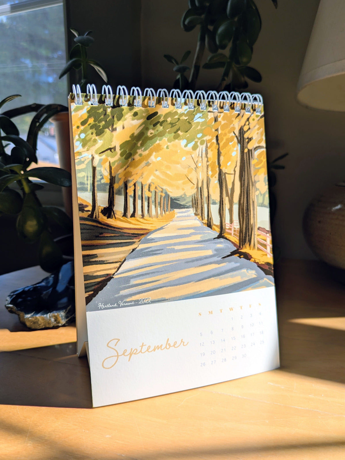 2027 Desk Calendar, "A Year in New England"