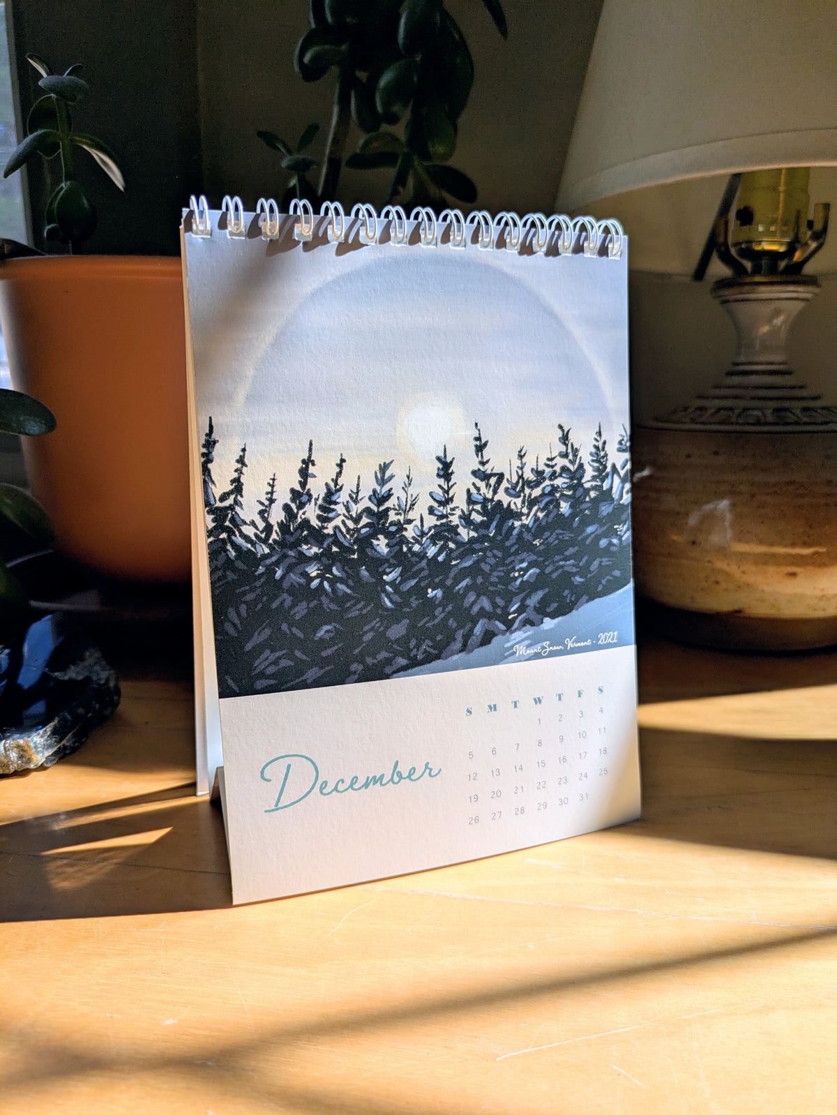 2027 Desk Calendar, "A Year in New England"