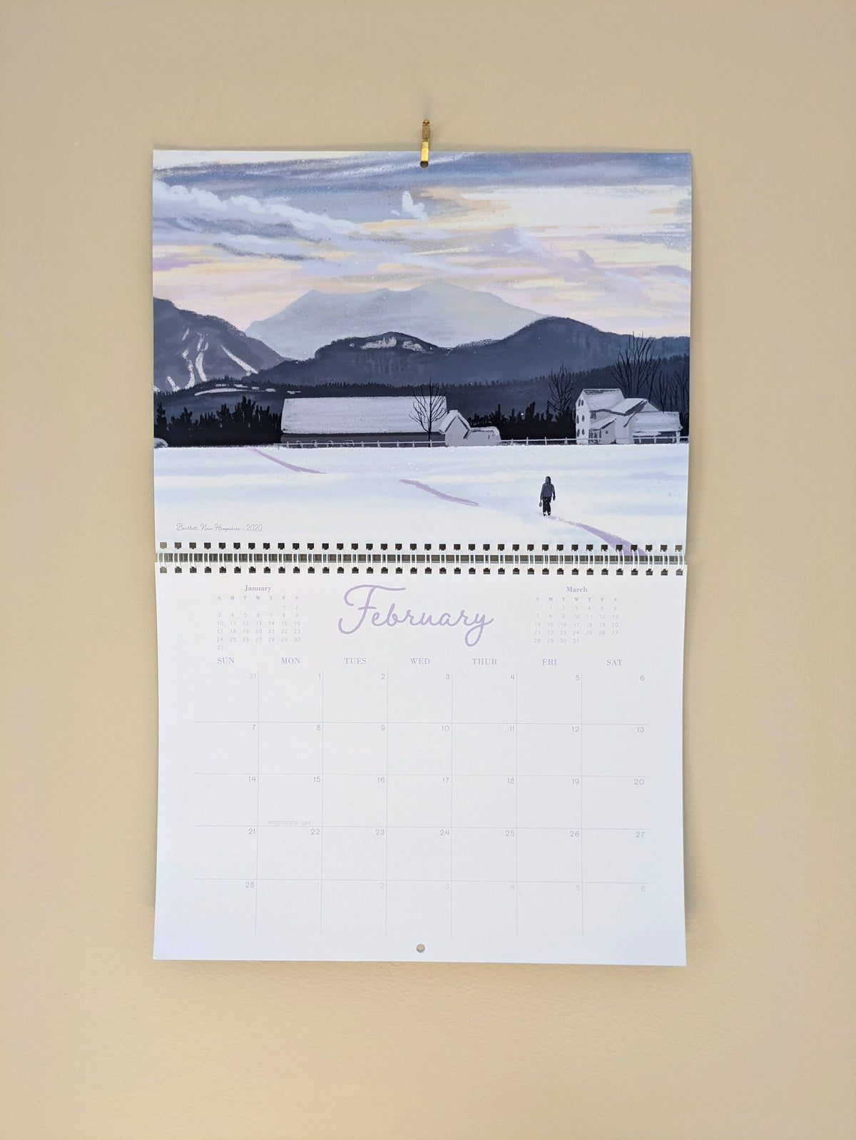 2027 Wall Calendar, "A Year in New England"