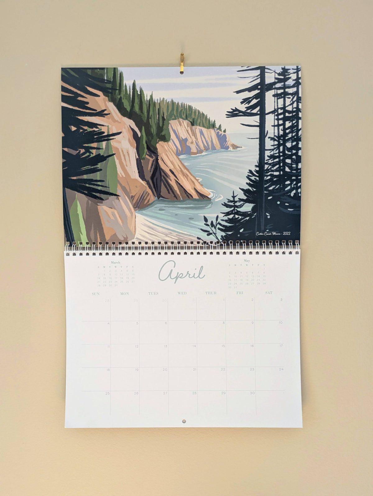 2027 Wall Calendar, "A Year in New England"