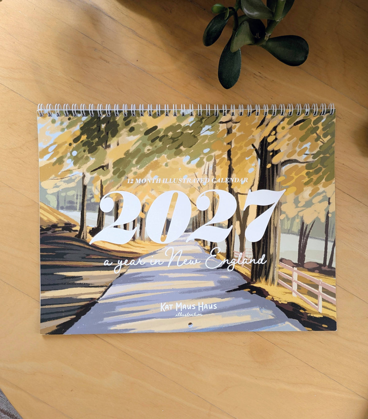 2027 Wall Calendar, "A Year in New England"