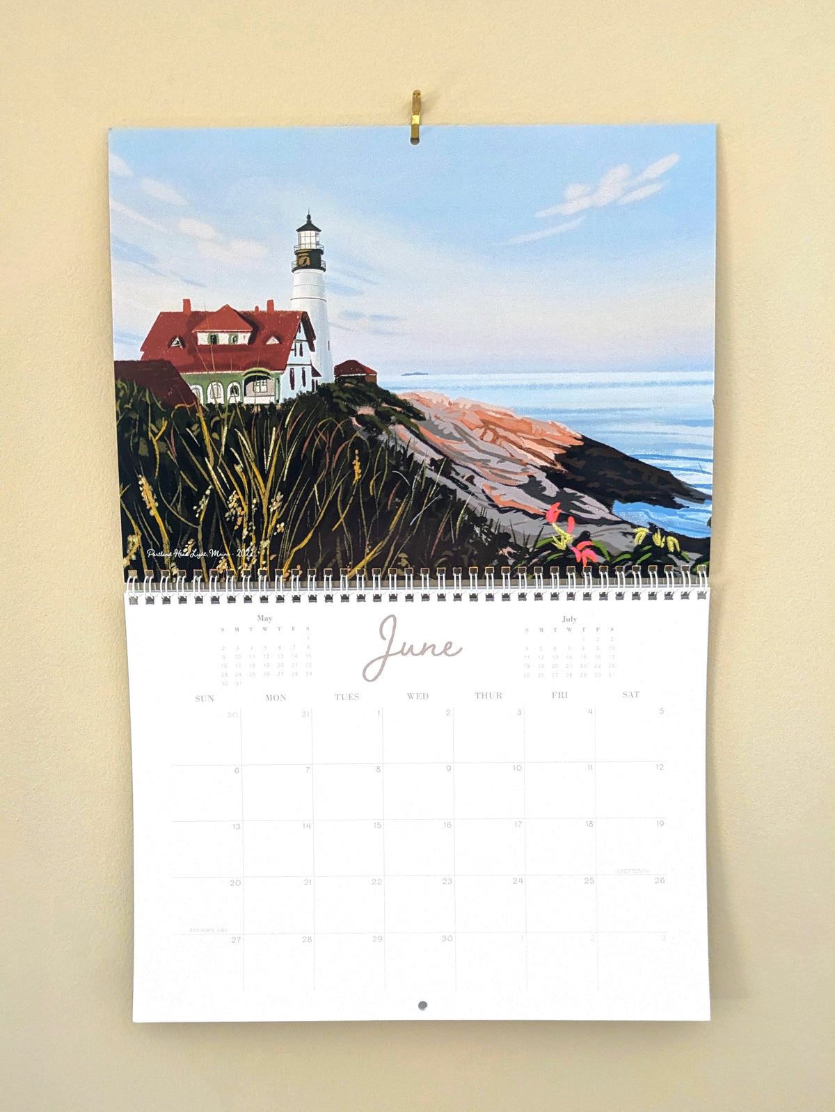 2027 Wall Calendar, "A Year in New England"