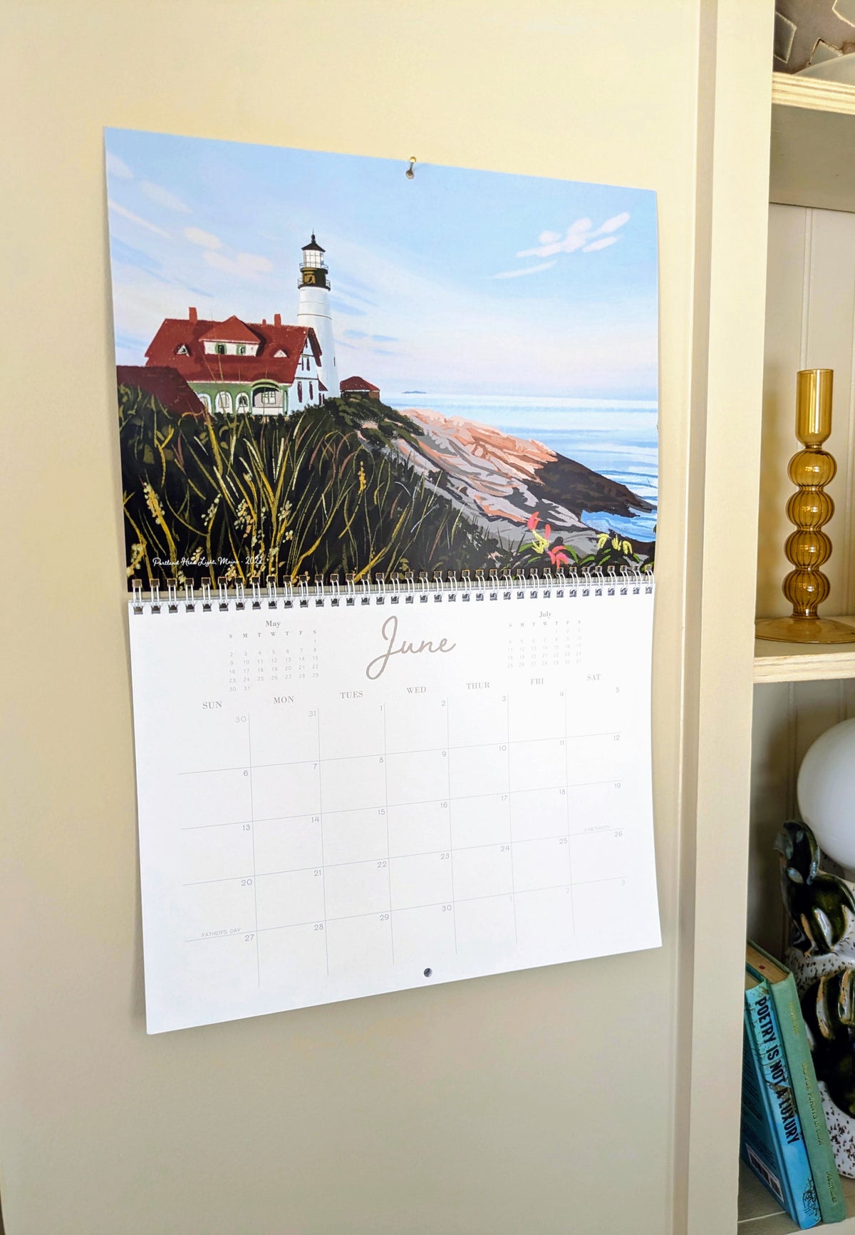 2027 Wall Calendar, "A Year in New England"