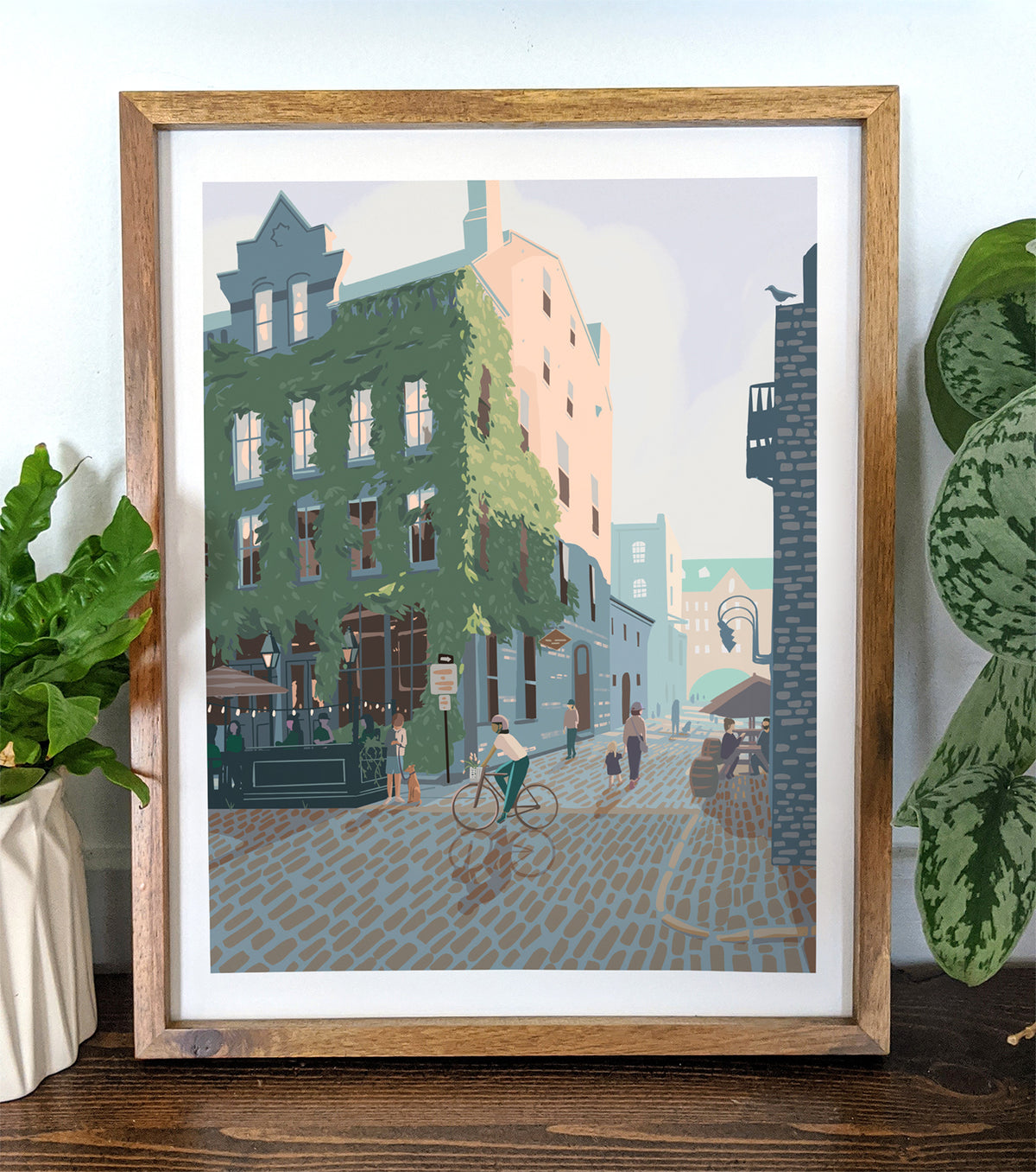 Portland, Maine (Wharf St) Print