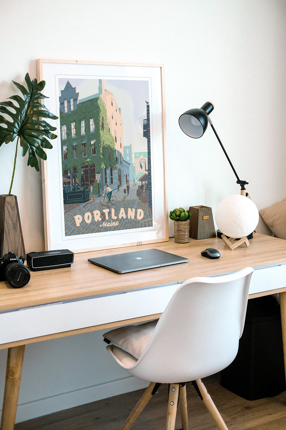 Portland, Maine (Wharf St) Print