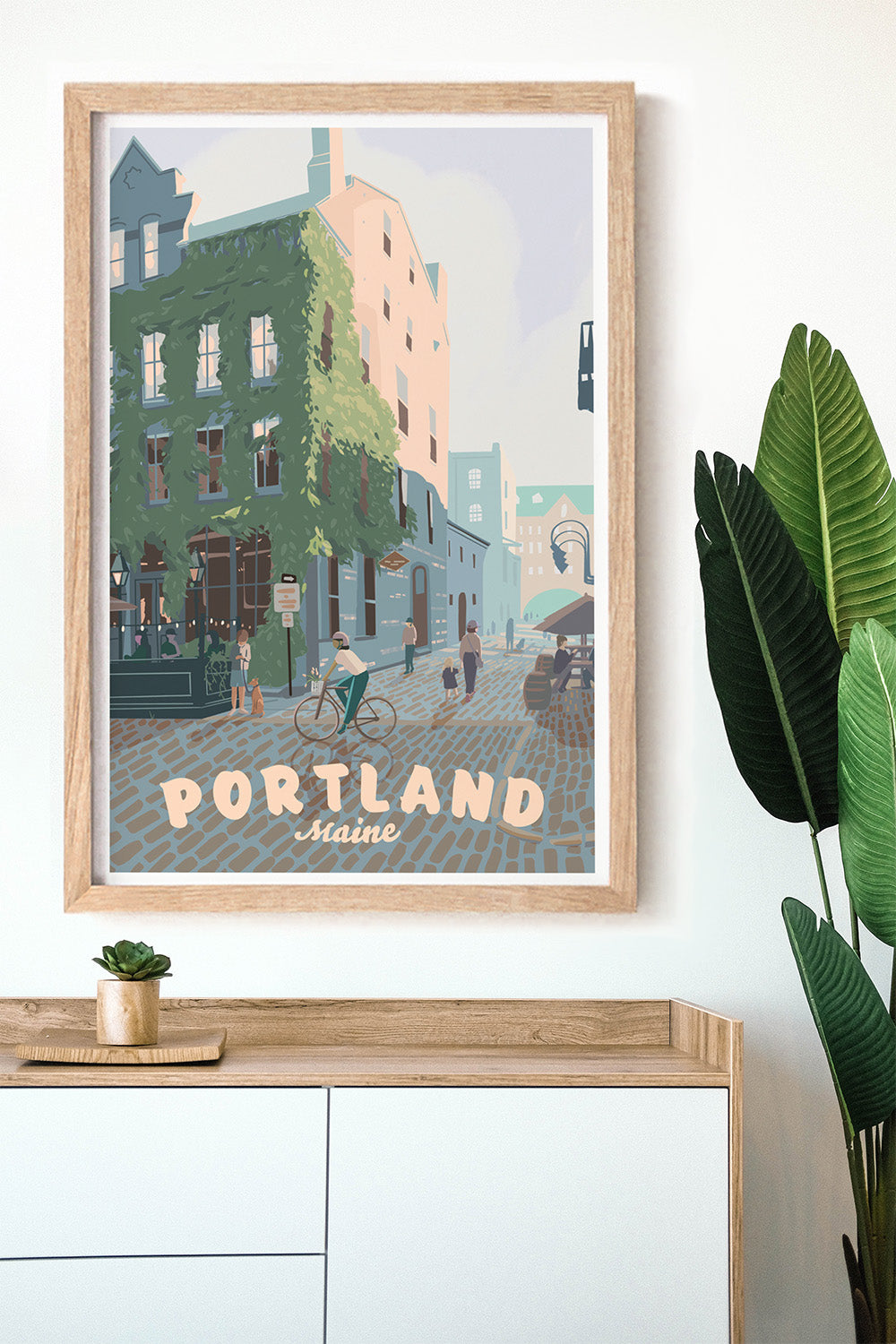 Portland, Maine (Wharf St) Print
