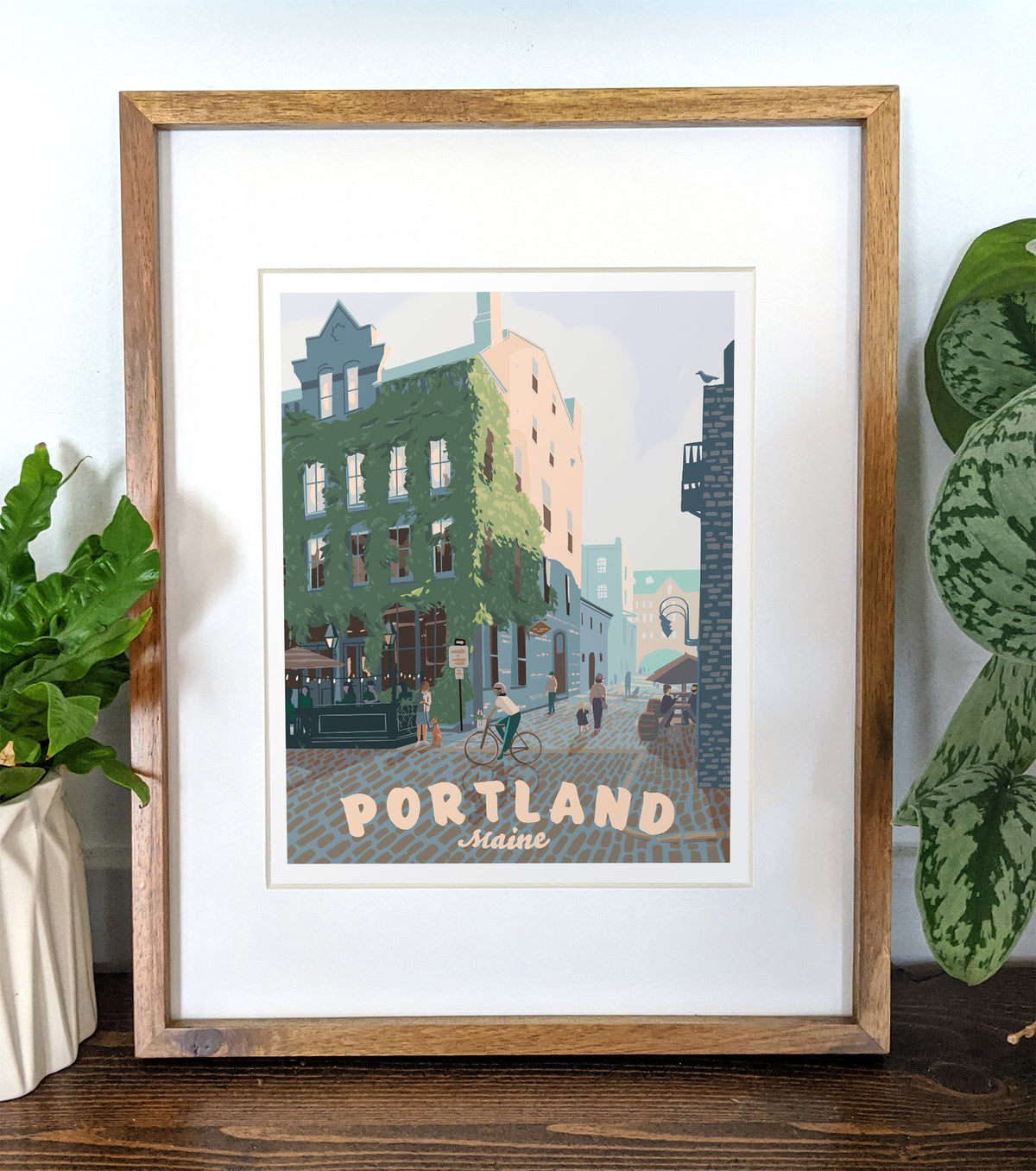 Portland, Maine (Wharf St) Print