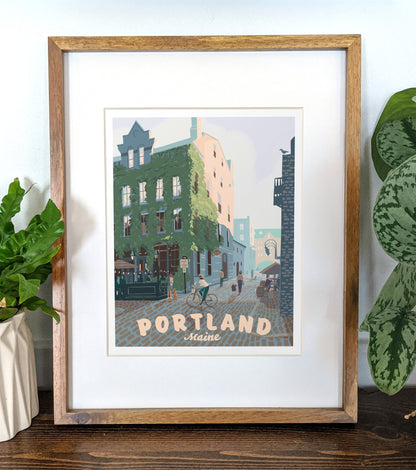 Portland, Maine (Wharf St) Print