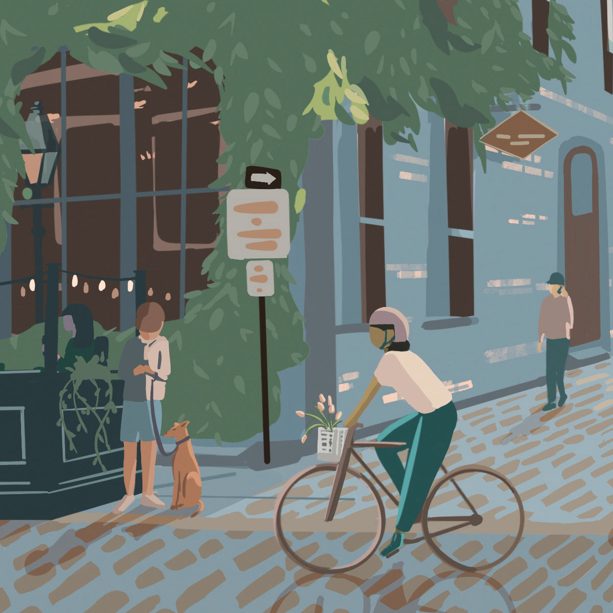 Portland, Maine (Wharf St) Print