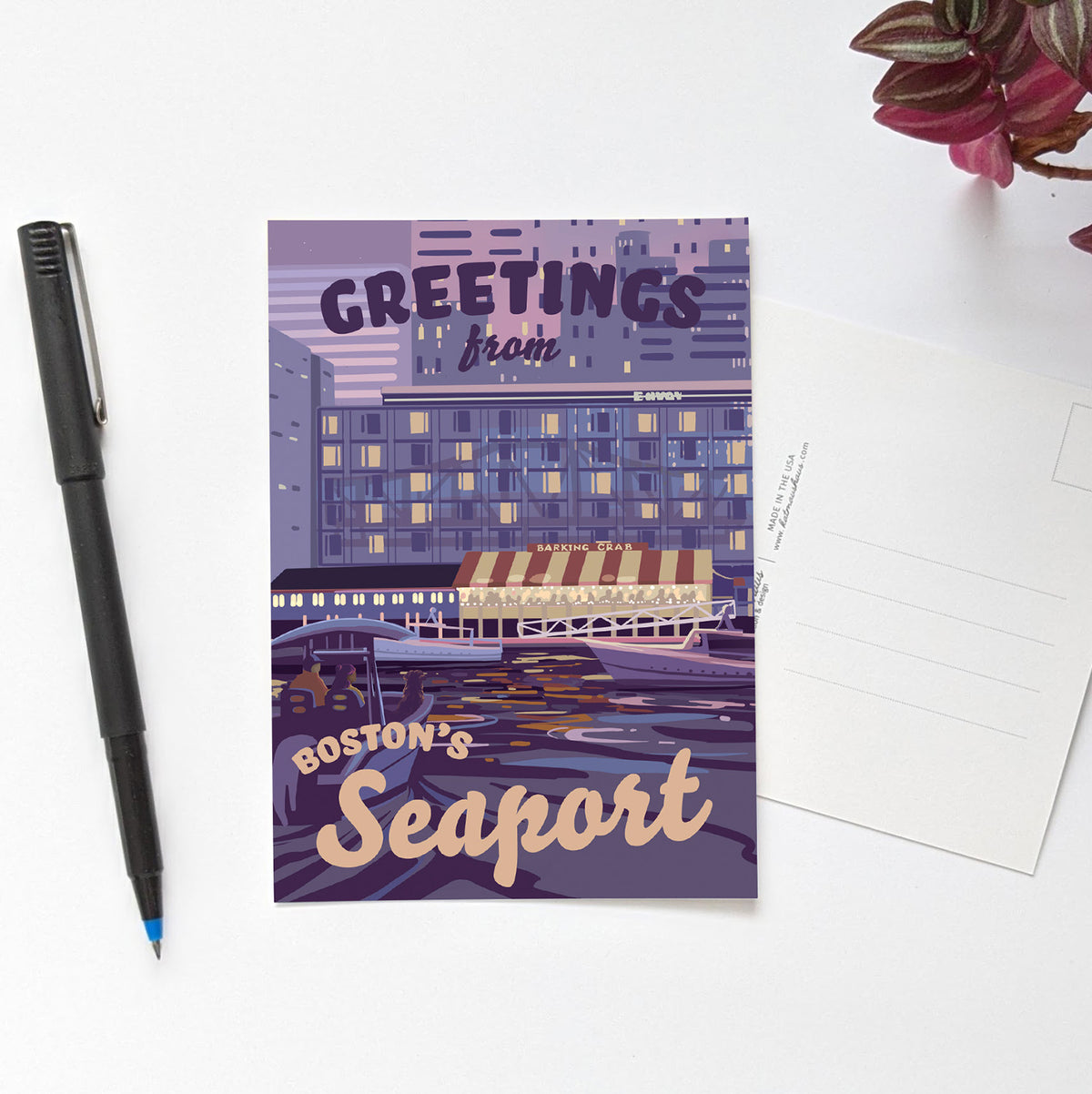 Seaport, Boston Postcard