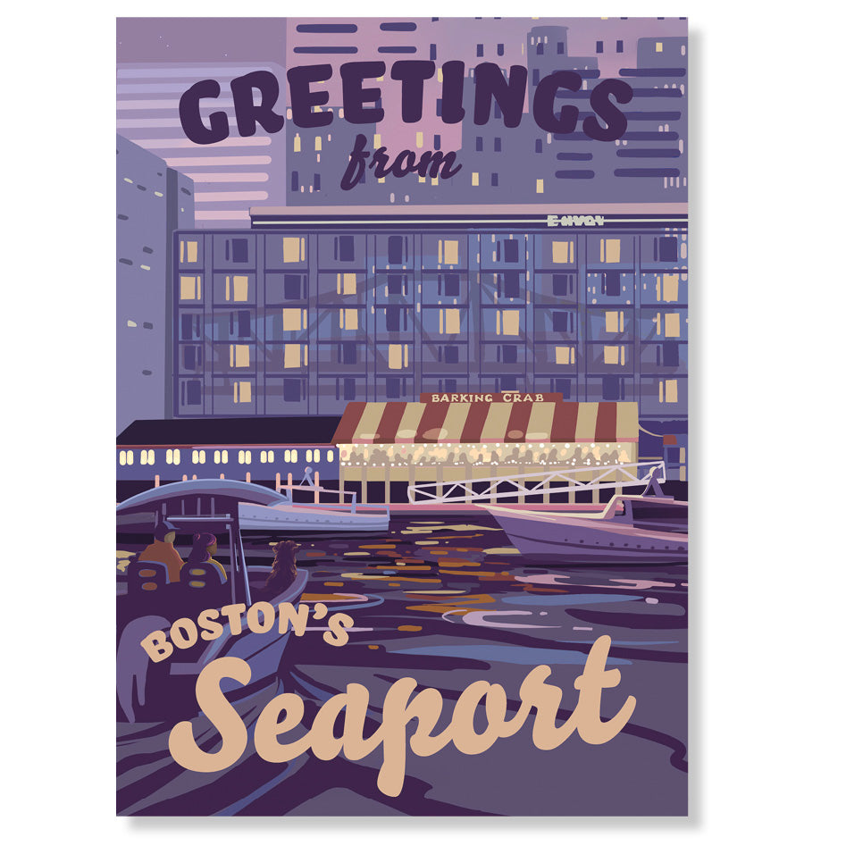 Seaport, Boston Postcard