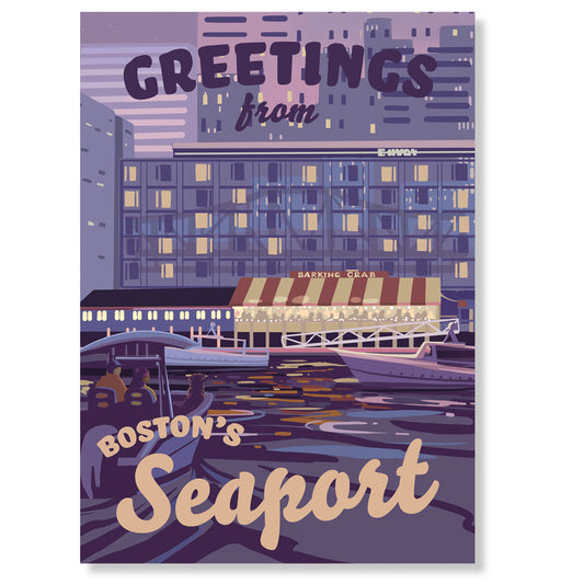 Seaport, Boston Postcard