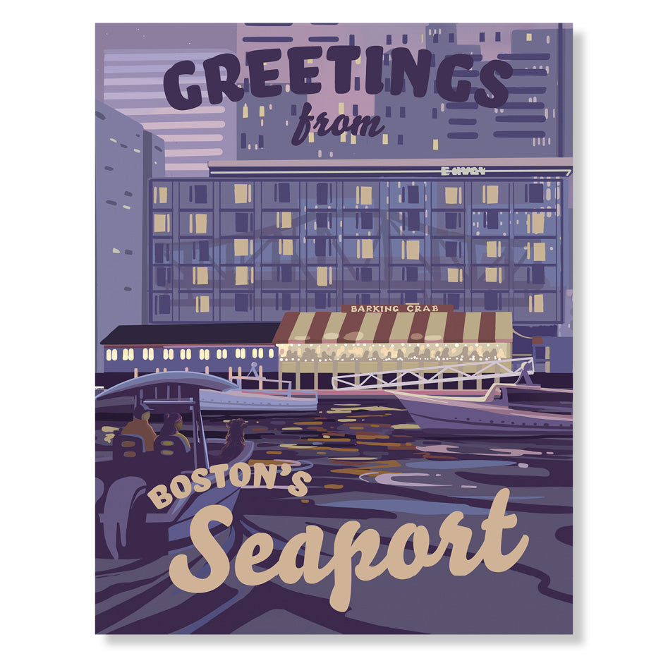Seaport, Boston Greeting Card