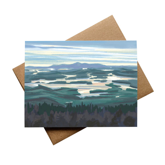 Squam Lake, New Hampshire Notecard