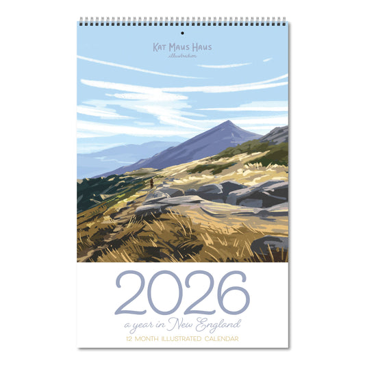 PREORDER: 2026 Wall Calendar, "A Year in New England"