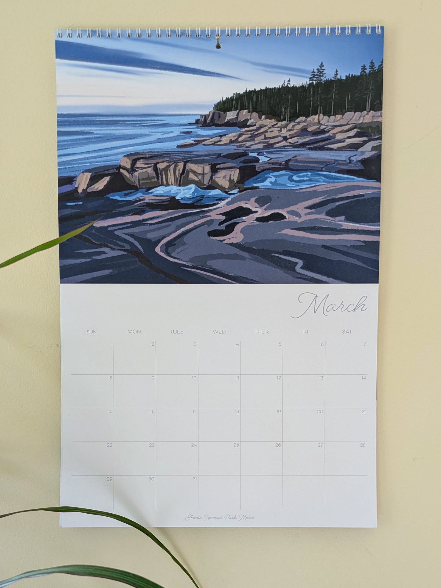 2026 Wall Calendar, "A Year in New England"