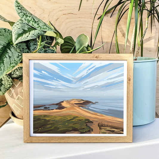 West Wharf Beach, Connecticut Print