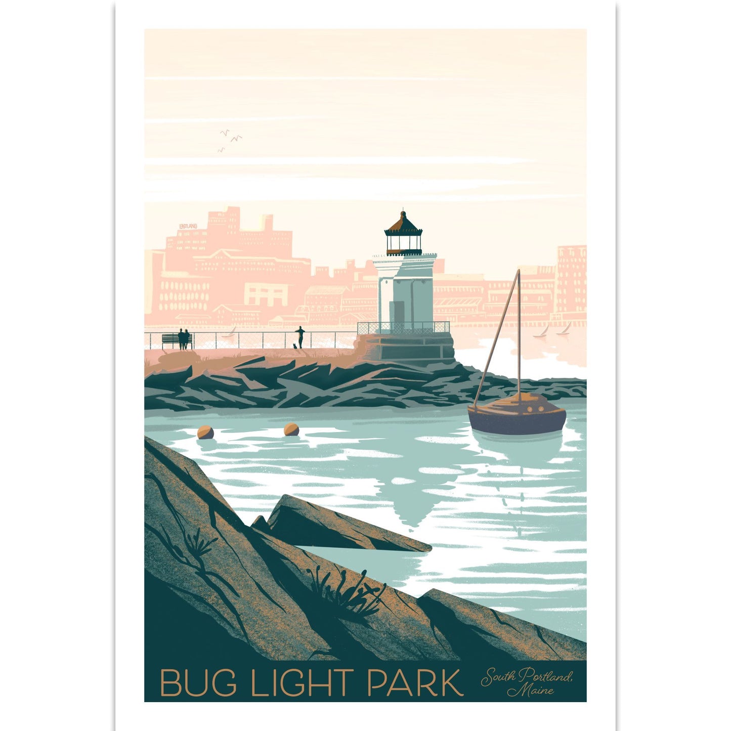 Bug Light Park Art Print 12x18 - Kat Maus Haus