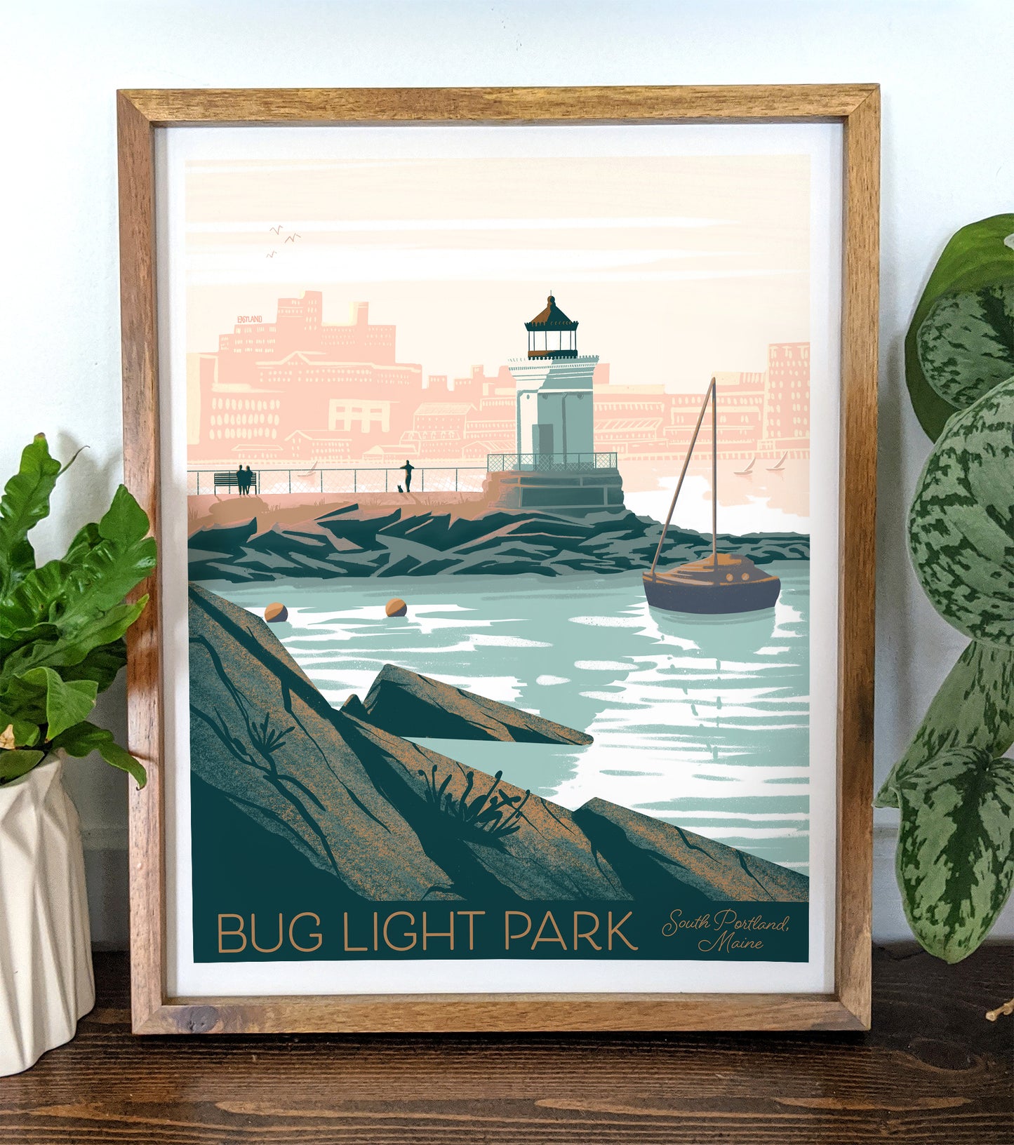 Bug Light Park, South Portland, Maine Print