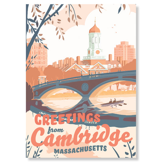 "Greetings from Cambridge" Postcard