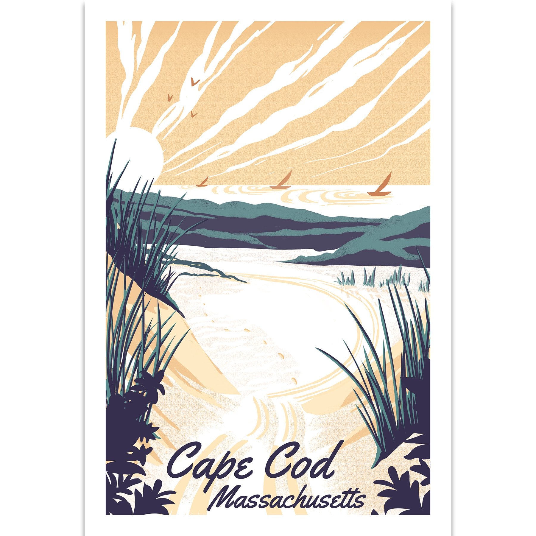 Cape Cod Art Print 12x18 - Kat Maus Haus