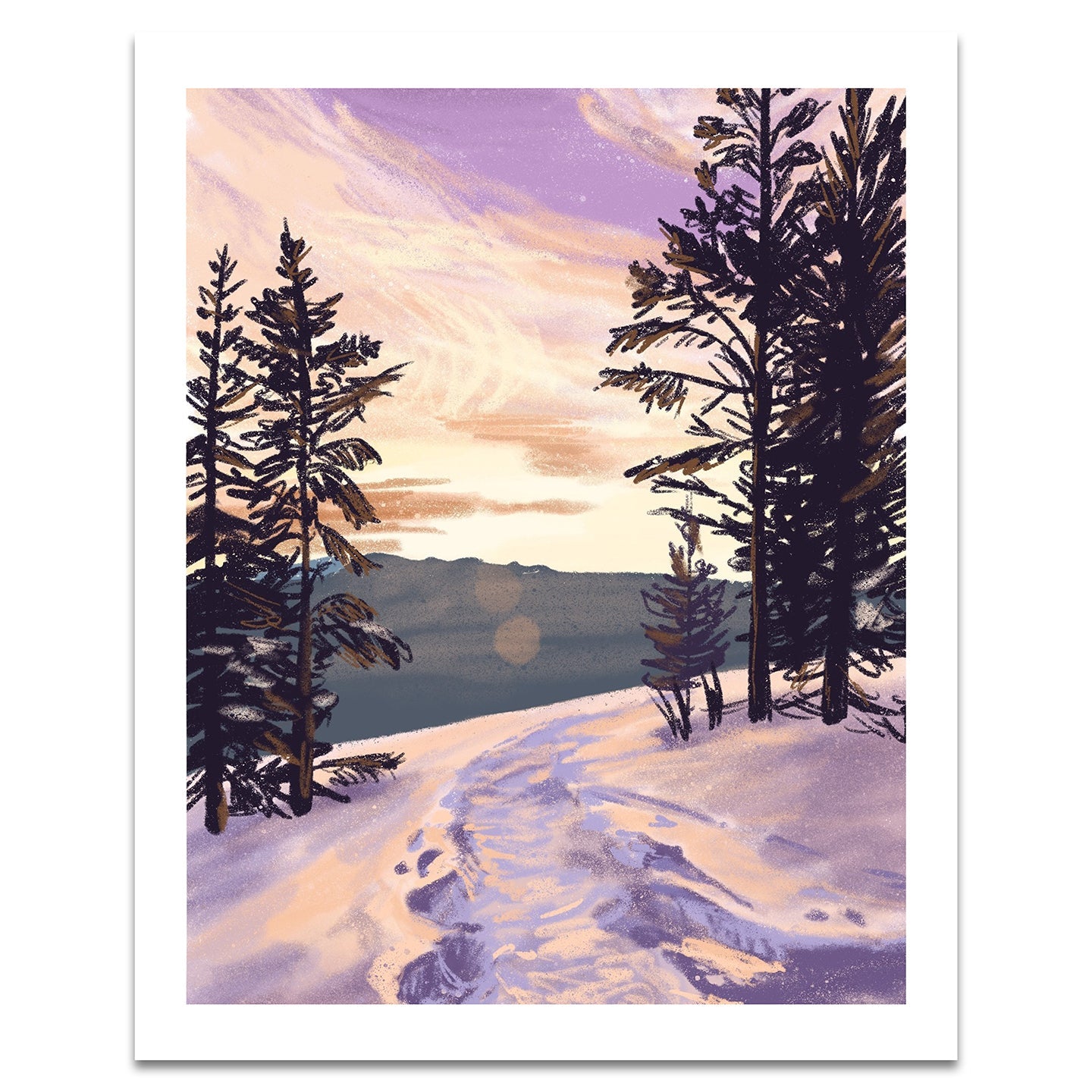 Winter in the Whites, New Hampshire Print