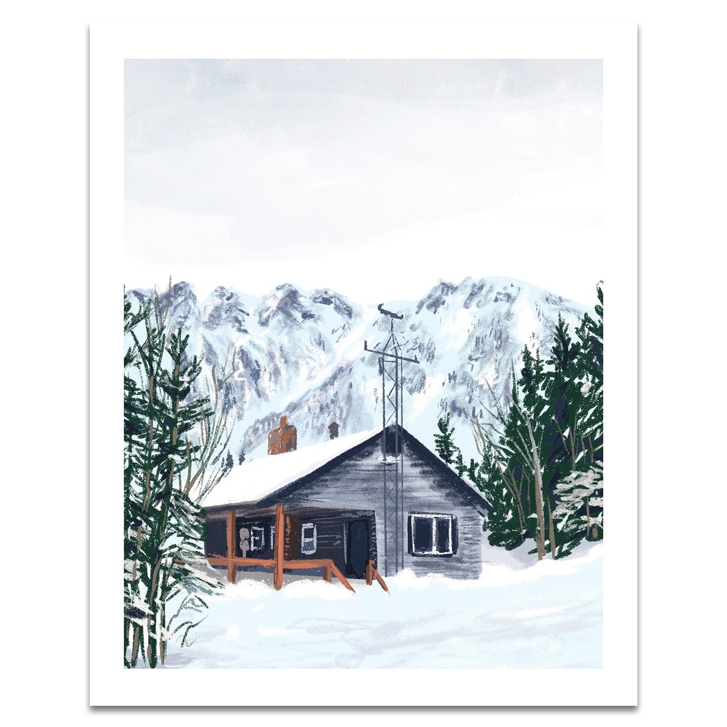 Hermit Lake Shelter, New Hampshire Print