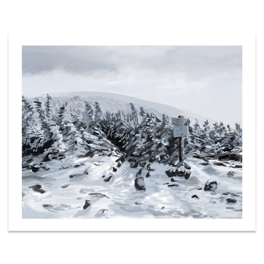 Mt. Adams in Winter, New Hampshire Print
