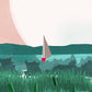 Fire Island Print Detail 1 - Kat Maus Haus