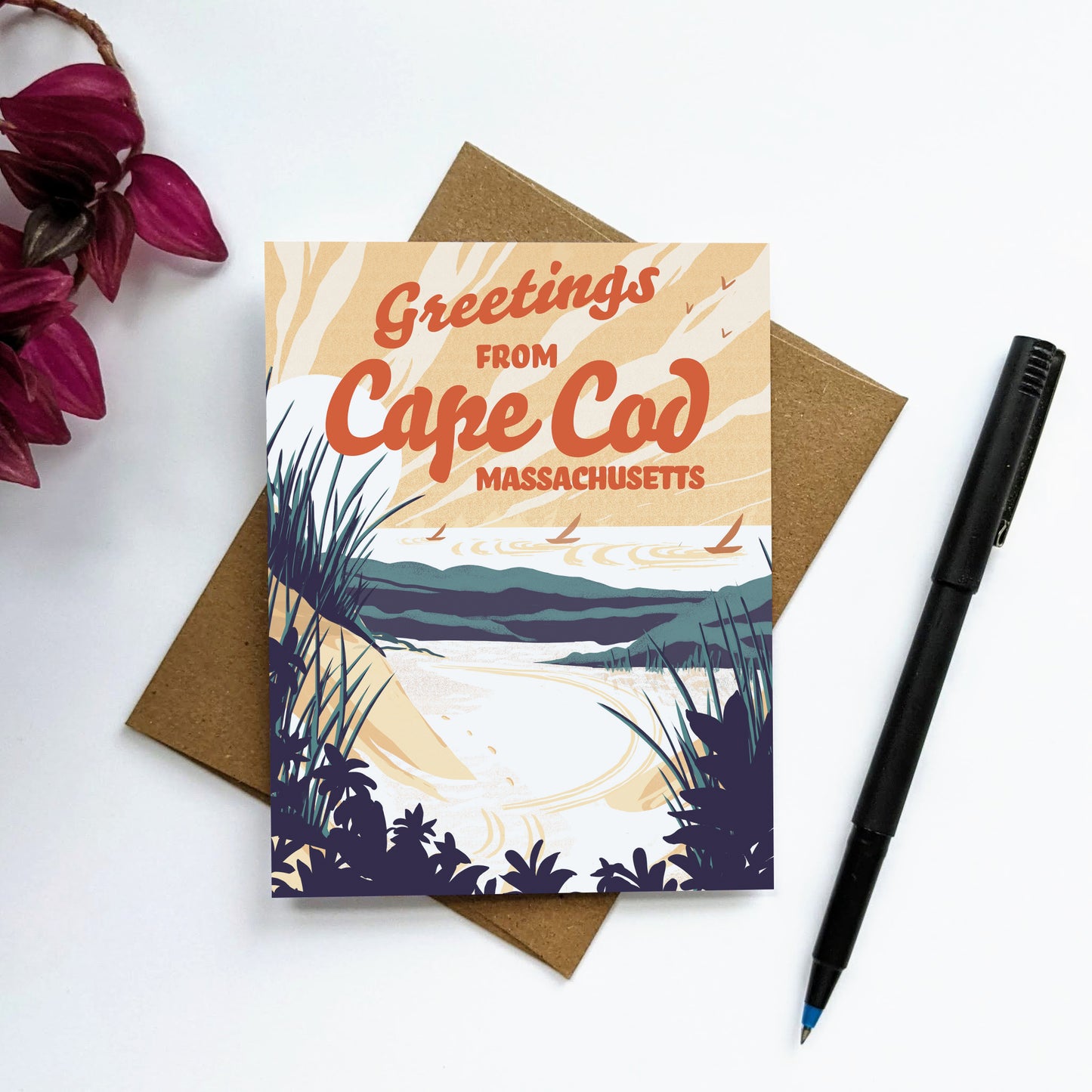 "Greetings from Cape Cod" Greeting Card
